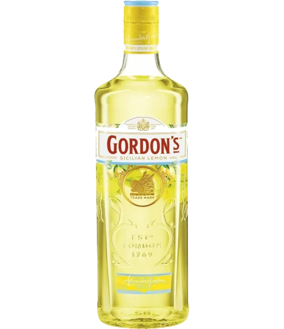 Gordon’s Sicilian Lemon, fles bij slijterij t Bockje in Bathmen