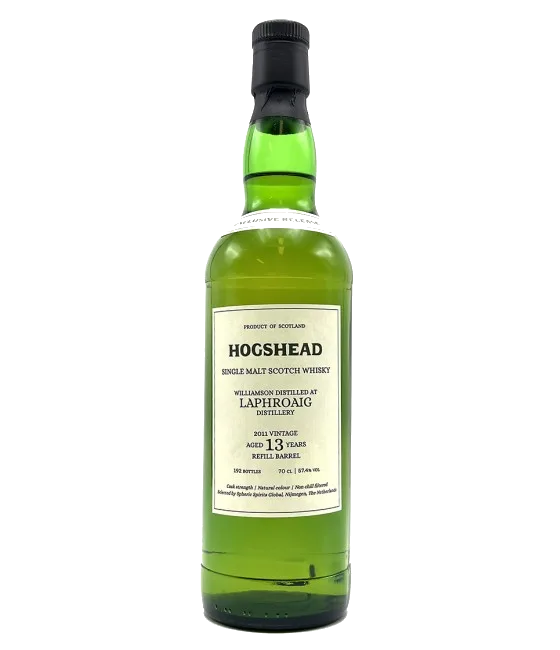Hogshead 13 Years Old Williamson Laphroaig 2011, fles bij slijterij t Bockje in Bathmen