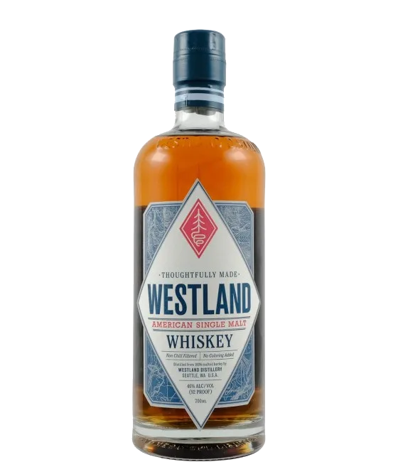 Westland Thoughtfully Made American Single Malt Whiskey, fles bij slijterij t Bockje in Bathmen