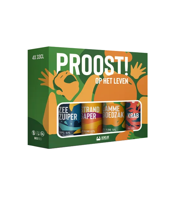 Scheldebrouwerij Proost! Op Het Leven, fles bij slijterij t Bockje in Bathmen