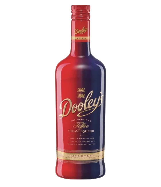 Dooley’s Original Toffee Cream Liqueur, fles bij slijterij t Bockje in Bathmen
