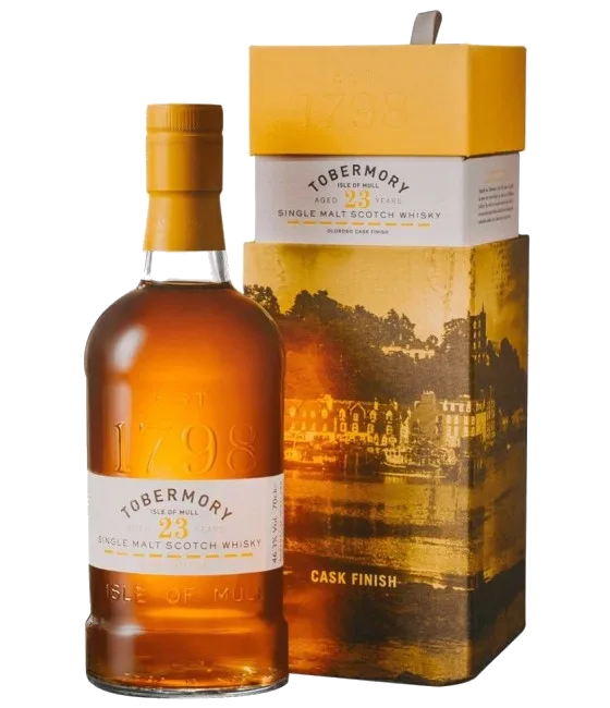 Tobermory 23Y Oloroso Cask Finish, fles bij slijterij t Bockje in Bathmen