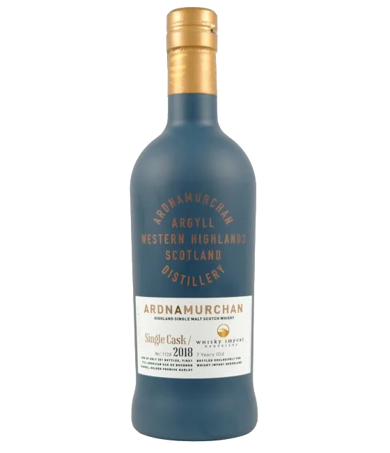 Ardnamurchan 2018 Single Cask #1128 Whisky Import Nederland, fles bij slijterij t Bockje in Bathmen