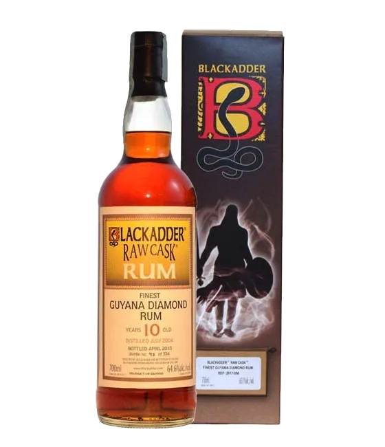 Blackadder Guyana Diamond Raw Cask Rum 10Y 2018, fles bij slijterij t Bockje in Bathmen