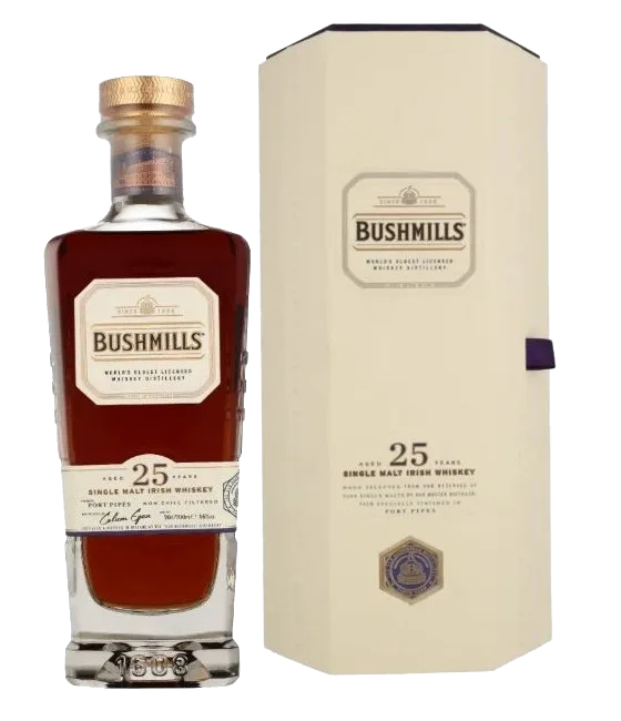Bushmills 25 Years Old The Prestige Collection, fles bij slijterij t Bockje in Bathmen