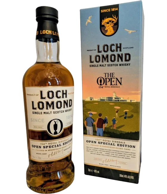 Loch Lomond The Open 154th Royal Birkdale, fles bij slijterij t Bockje in Bathmen