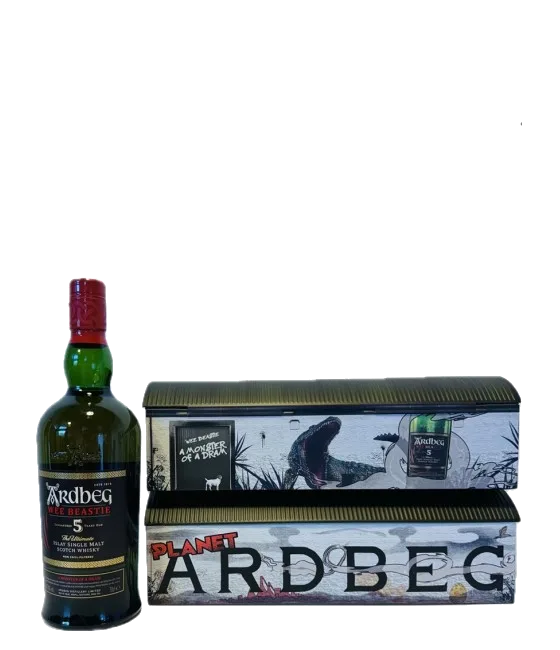 Ardbeg Wee Beastie Warehouse Pack 2024, fles bij slijterij t Bockje in Bathmen