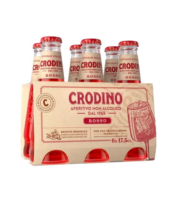Crodino Rosso 6-pack, fles bij slijterij t Bockje in Bathmen