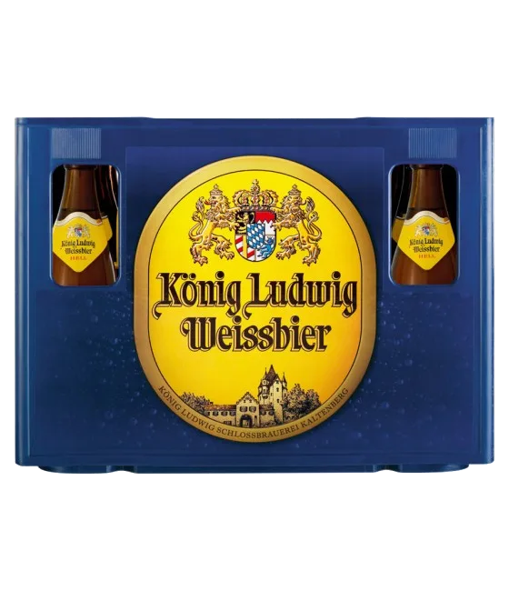 König Ludwig Weissbier krat 20x50cl, fles bij slijterij t Bockje in Bathmen