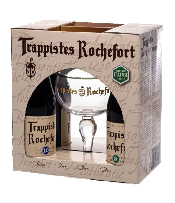 Trappistes Rochefort Geschenkverpakking, fles bij slijterij t Bockje in Bathmen