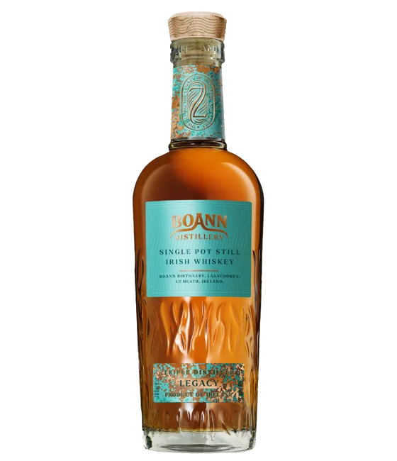 Boann Legacy Single Pot Still Irish Whiskey, fles bij slijterij t Bockje in Bathmen