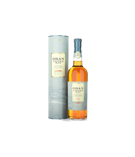 Oban Little Bay Highland Single Malt Whisky, fles bij slijterij t Bockje in Bathmen