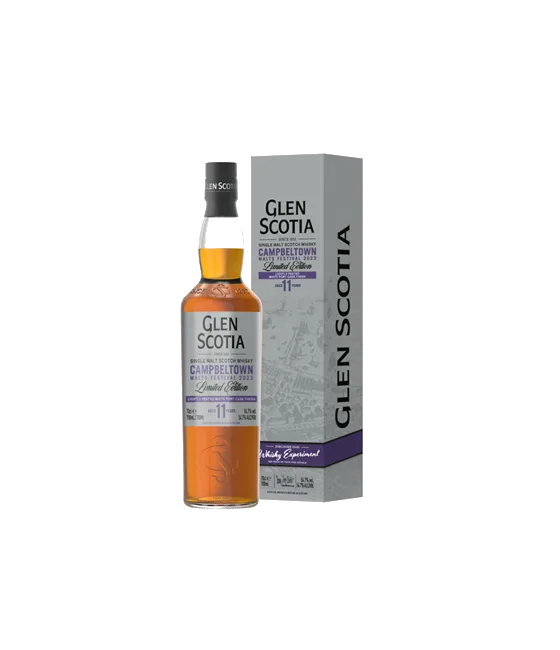 Glen Scotia Festival Edition Lightly Peated White Port Cask Finish, fles bij slijterij t Bockje in Bathmen
