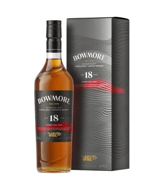 Bowmore 18 Years Old Sherry Oak Cask, fles bij slijterij t Bockje in Bathmen