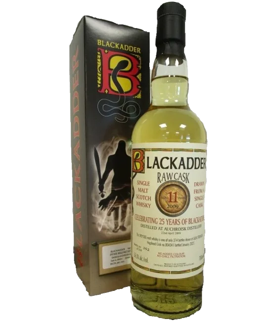 Blackadder Single Malt 2009 11 Years Old, fles bij slijterij t Bockje in Bathmen