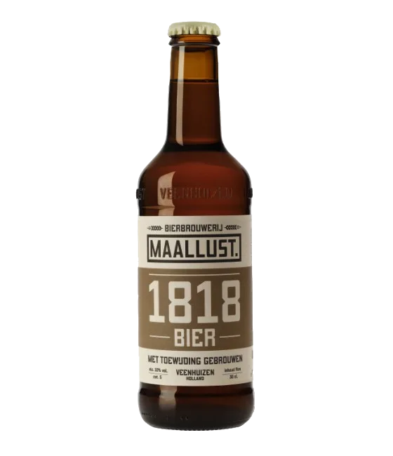 Maallust De Weldoener Blond, fles bij slijterij t Bockje in Bathmen