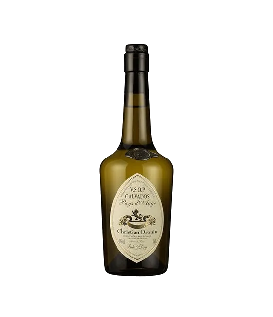 Christian Drouin Calvados VSOP, fles bij slijterij t Bockje in Bathmen