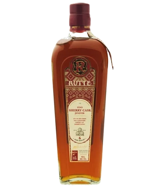 Rutte Fino Sherry Cask Jenever 6 jaar gerijpt, fles bij slijterij t Bockje in Bathmen