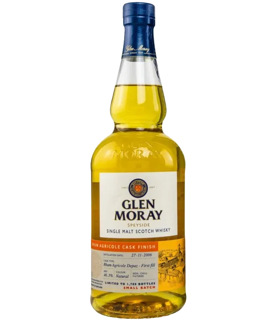 Glen Moray Rhum Agricole Cask Finish, fles bij slijterij t Bockje in Bathmen