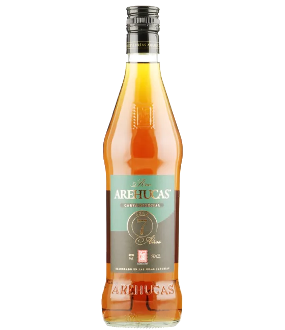 Ron Arehucas Rum 7 Yrs., fles bij slijterij t Bockje in Bathmen