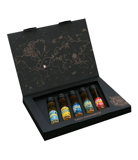 Tres Hombres Sailed Treasures Gift Box, fles bij slijterij t Bockje in Bathmen