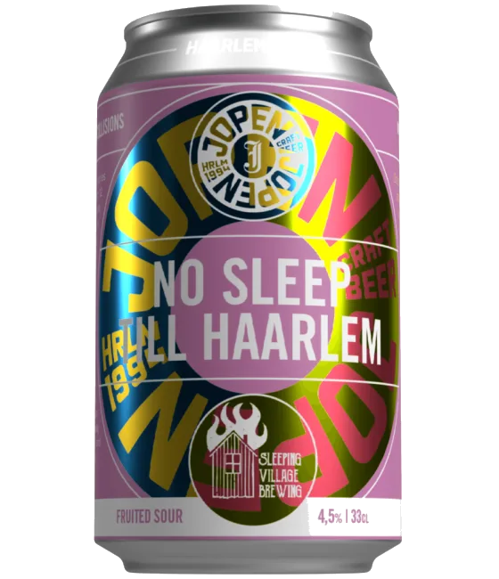 Jopen x Sleeping Village Brewing: No Sleep Till Haarlem Fruited Sour, fles bij slijterij t Bockje in Bathmen