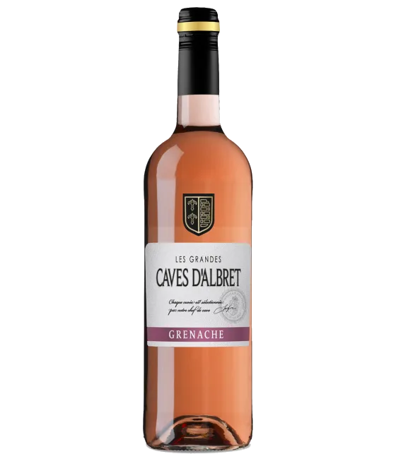 Caves d’Albret Grenache Rosé, fles bij slijterij t Bockje in Bathmen