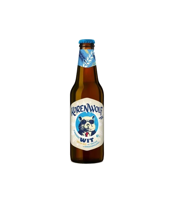 Gulpener Korenwolf, fles bij slijterij t Bockje in Bathmen