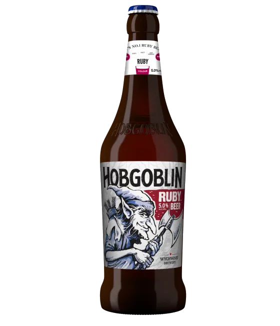 Wychwood Hobgoblin Ruby, fles bij slijterij t Bockje in Bathmen