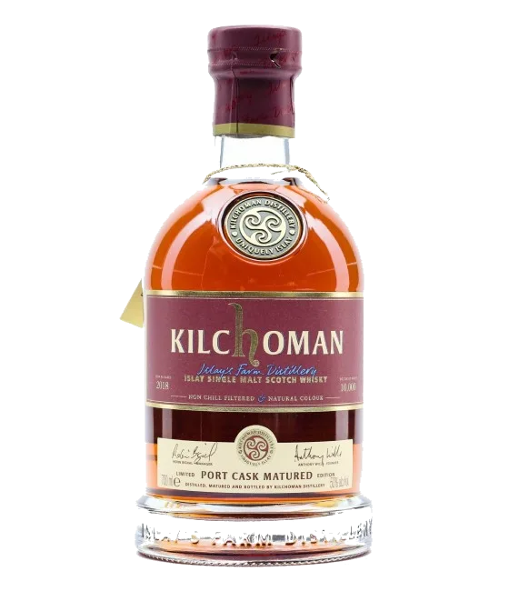Kilchoman Port Cask Matured 2018, fles bij slijterij t Bockje in Bathmen