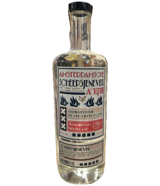 Amsterdamsche Scheepsjenever, fles bij slijterij t Bockje in Bathmen