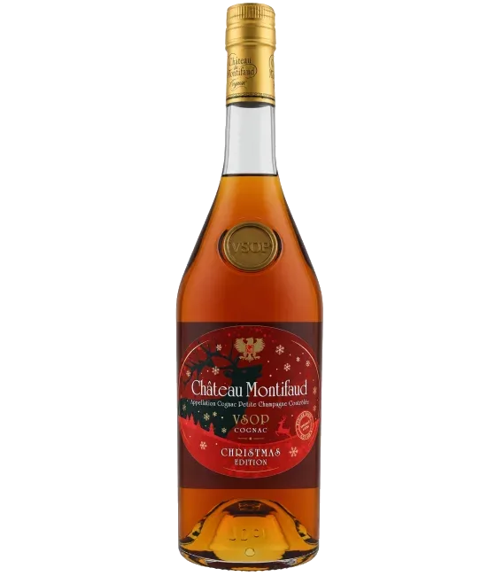 Chateau Montifaud VSOP Christmas Edition, fles bij slijterij t Bockje in Bathmen