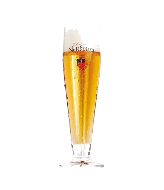 Neubourg bierglas, fles bij slijterij t Bockje in Bathmen