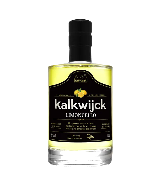 Kalkwijck Limoncello, fles bij slijterij t Bockje in Bathmen