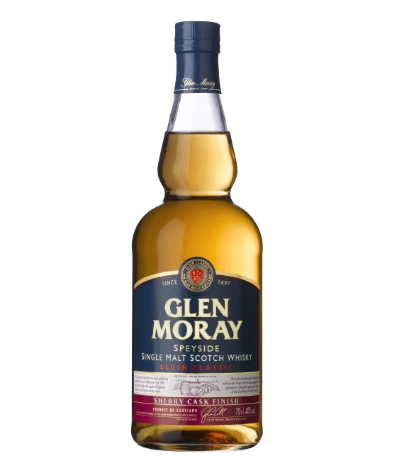 Glen Moray Whisky Classic Sherry Cask Finish, fles bij slijterij t Bockje in Bathmen
