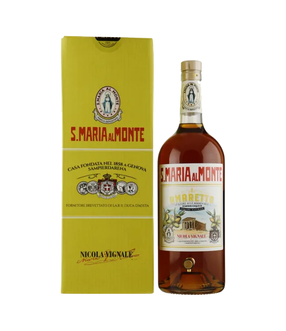 Santa Maria al Monte Amaretto Tapfles, fles bij slijterij t Bockje in Bathmen