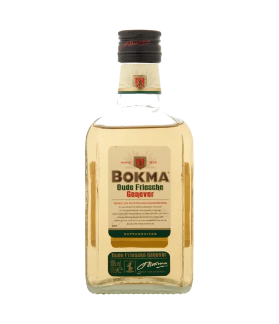 Bokma Oude Genever, fles bij slijterij t Bockje in Bathmen