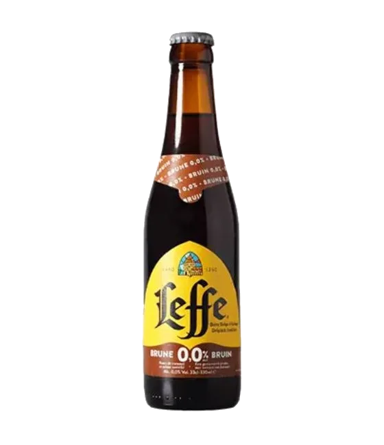 Leffe Bruin 0.0, fles bij slijterij t Bockje in Bathmen
