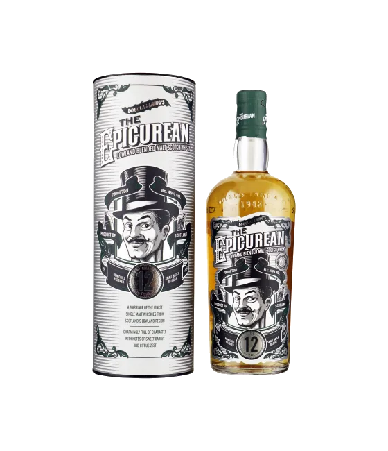 The Epicurean 12 Years Old Lowland Blended Malt Scotch Whisky 46%, fles bij slijterij t Bockje in Bathmen
