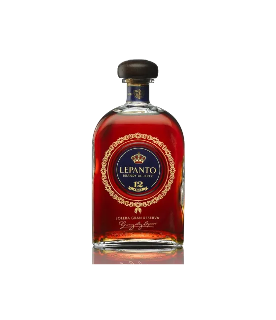 Brandy Lepanto Gran Reserva, fles bij slijterij t Bockje in Bathmen