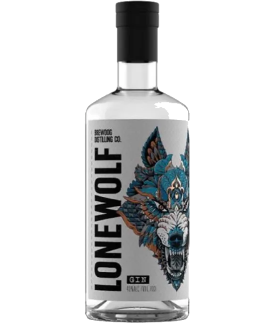 BrewDog Lonewolf Gin, fles bij slijterij t Bockje in Bathmen
