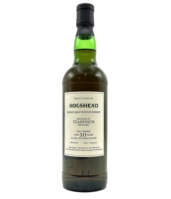 Hogshead 10 Years Old Teaninich 2015, fles bij slijterij t Bockje in Bathmen