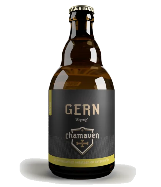 Brouwerij Chamaven Gern Märzen, fles bij slijterij t Bockje in Bathmen