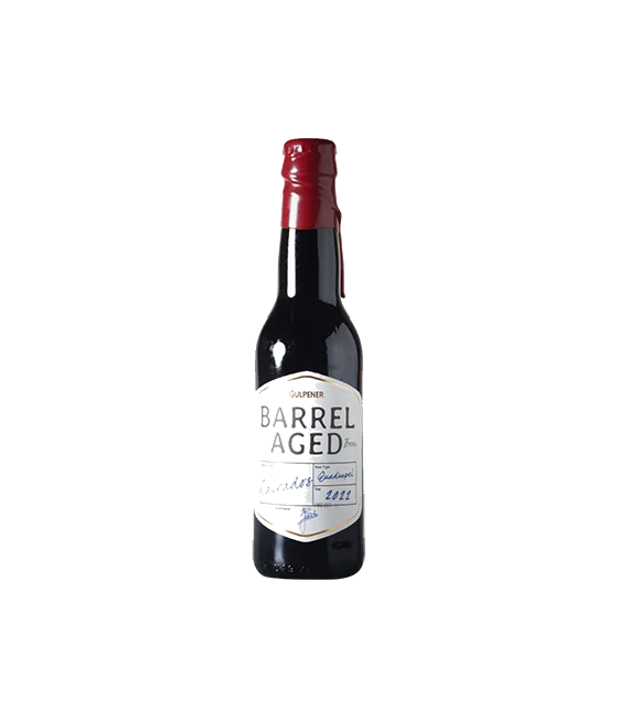 Gulpener Calvados Barrel Aged Quadrupel 2022, fles bij slijterij t Bockje in Bathmen