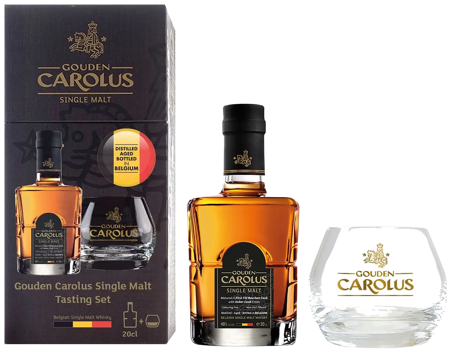 Gouden Carolus Single Malt Tasting Set, fles bij slijterij t Bockje in Bathmen