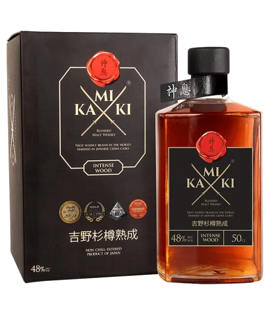 Kamiki Intense Wood, fles bij slijterij t Bockje in Bathmen