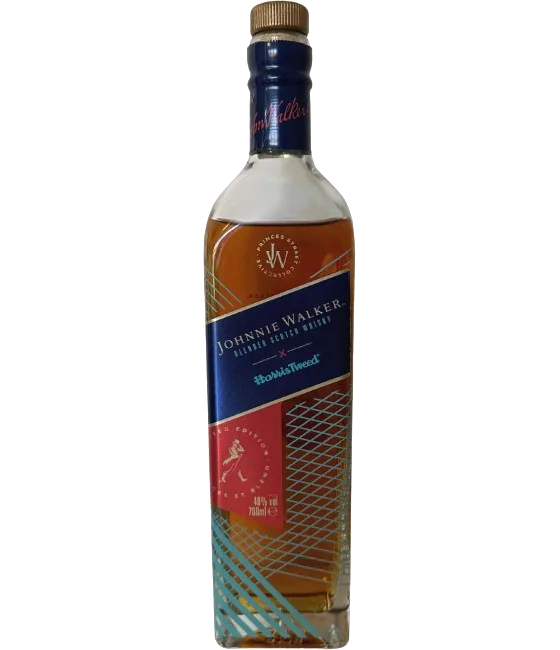 Johnnie Walker X Harris Tweed, fles bij slijterij t Bockje in Bathmen