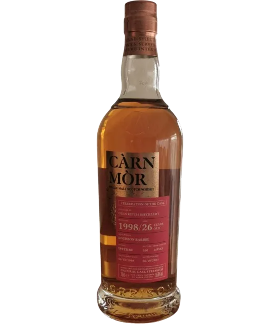 Càrn Mòr Celebration of the Cask Glen Keith 1998, fles bij slijterij t Bockje in Bathmen