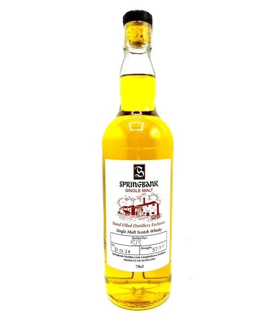 Springbank Handfilled Distillery Exclusive 2024, fles bij slijterij t Bockje in Bathmen