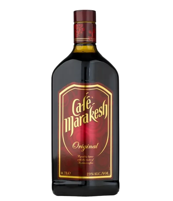 Café Marakesh Koffielikeur, fles bij slijterij t Bockje in Bathmen